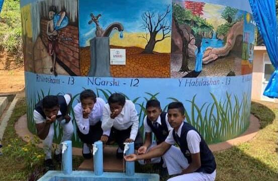 RWH tank handover ceremony at B/Bharathi Maha Vidyalaye, Badulla