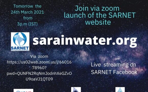 South Asia Rainwater Harvesting Network (SARNET) launches the website taking on the theme of this year’s international water day “valuing water.”