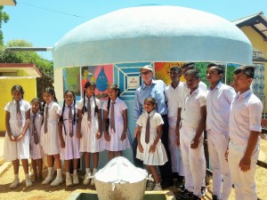 RWH tank handover ceremony at B/Galauda Maha Vidyalaye, Badulla