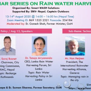 Webinar Series on RWH