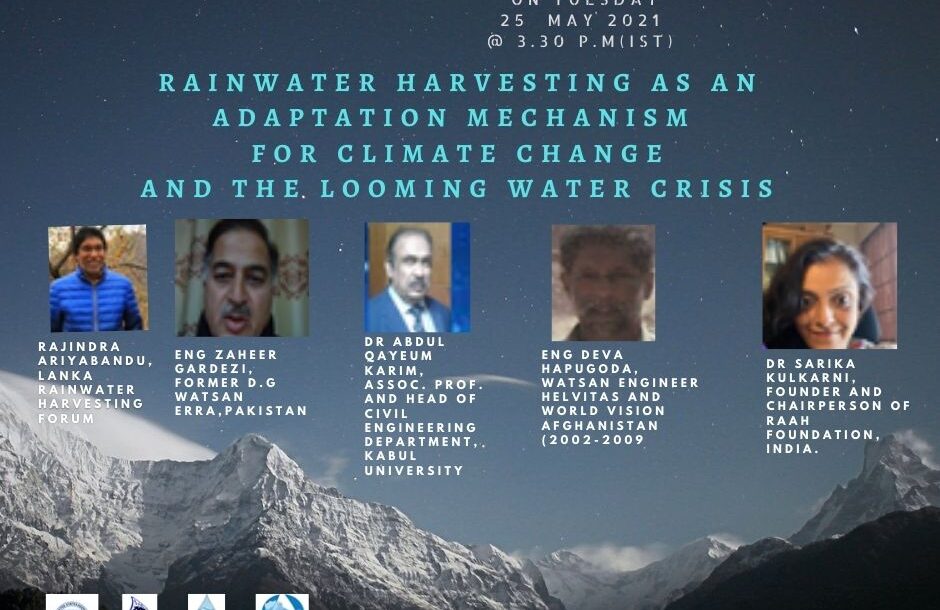 SARNET VI webinar highlights the importance of refining the traditional rainwater harvesting technologies to address the growing demand for water SARNET VI webinar highlights the importance of refining the traditional rainwater harvesting technologies to address the growing demand for water